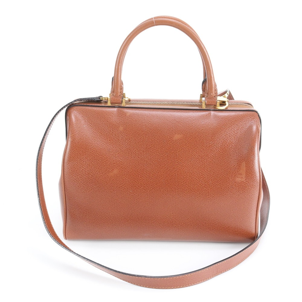 ■美品 セリーヌ ミニ ボストンショルダーバッグ レザー