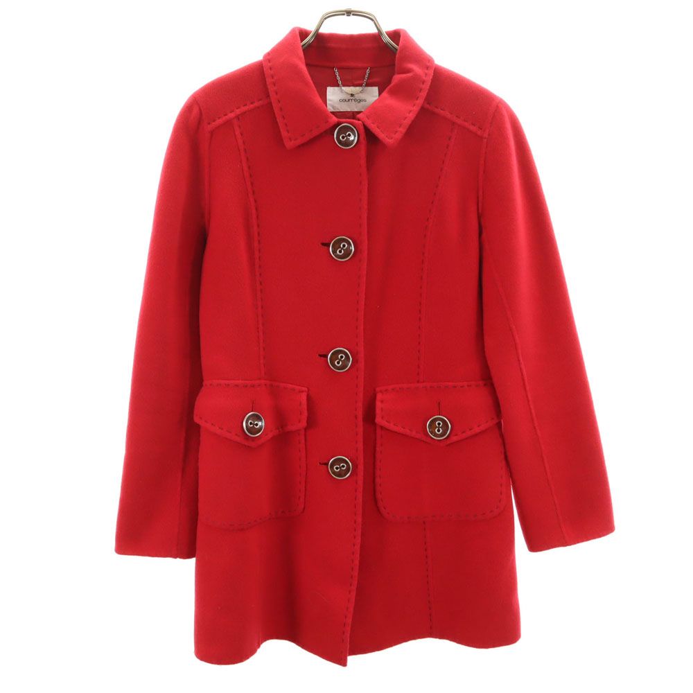 courreges クレージュ ウールコート 38