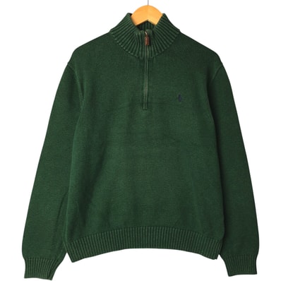 古着 ラルフローレン Ralph Lauren POLO RALPH LAUREN コットンニットハーフジップセーター メンズXL相当/eaa577806