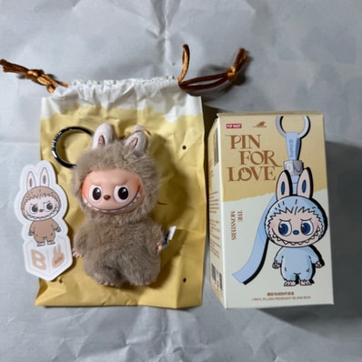 POP MART THE MONSTERS (LABUBU) Pin for Love Series-Vinyl Plush Pendant (A-M) B
