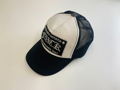 Chrome Hearts Tracker Cap Fuck "Black/White"