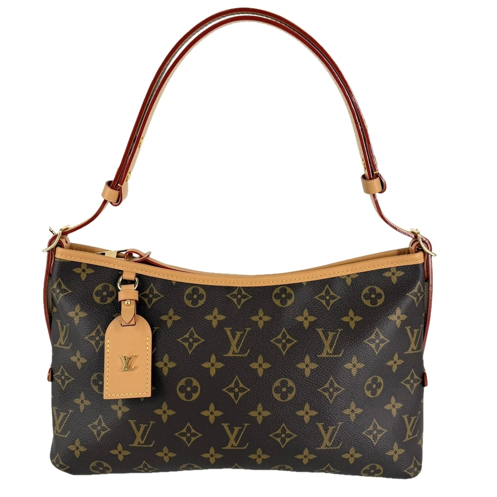 LOUIS VUITTON ルイヴィトン ショルダーバッグ キャリーオールEW 肩掛け 斜め掛け M28101 モノグラムキャンバス    ブラウン 茶 ゴールド金具 レディース 美品【中古品】