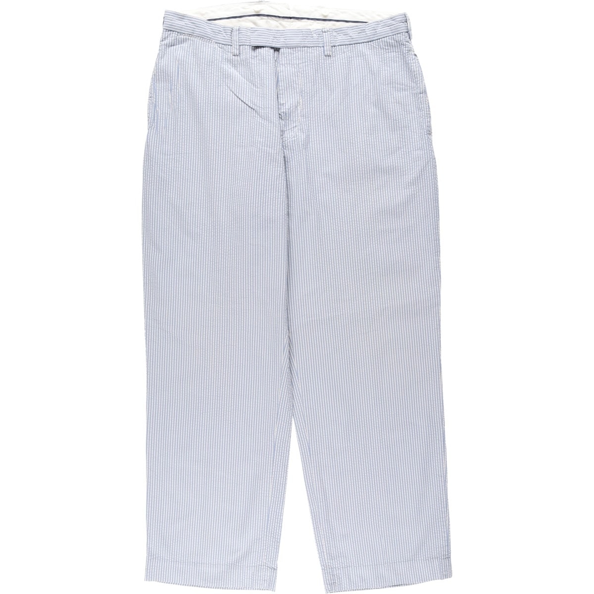 古着 ラルフローレン Ralph Lauren POLO by Ralph Lauren ストライプ柄 シアサッカー コットン スラックスパンツ メンズw36相当/eaa644449