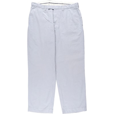 古着 ラルフローレン Ralph Lauren POLO by Ralph Lauren ストライプ柄 シアサッカー コットン スラックスパンツ メンズw36相当/eaa644449