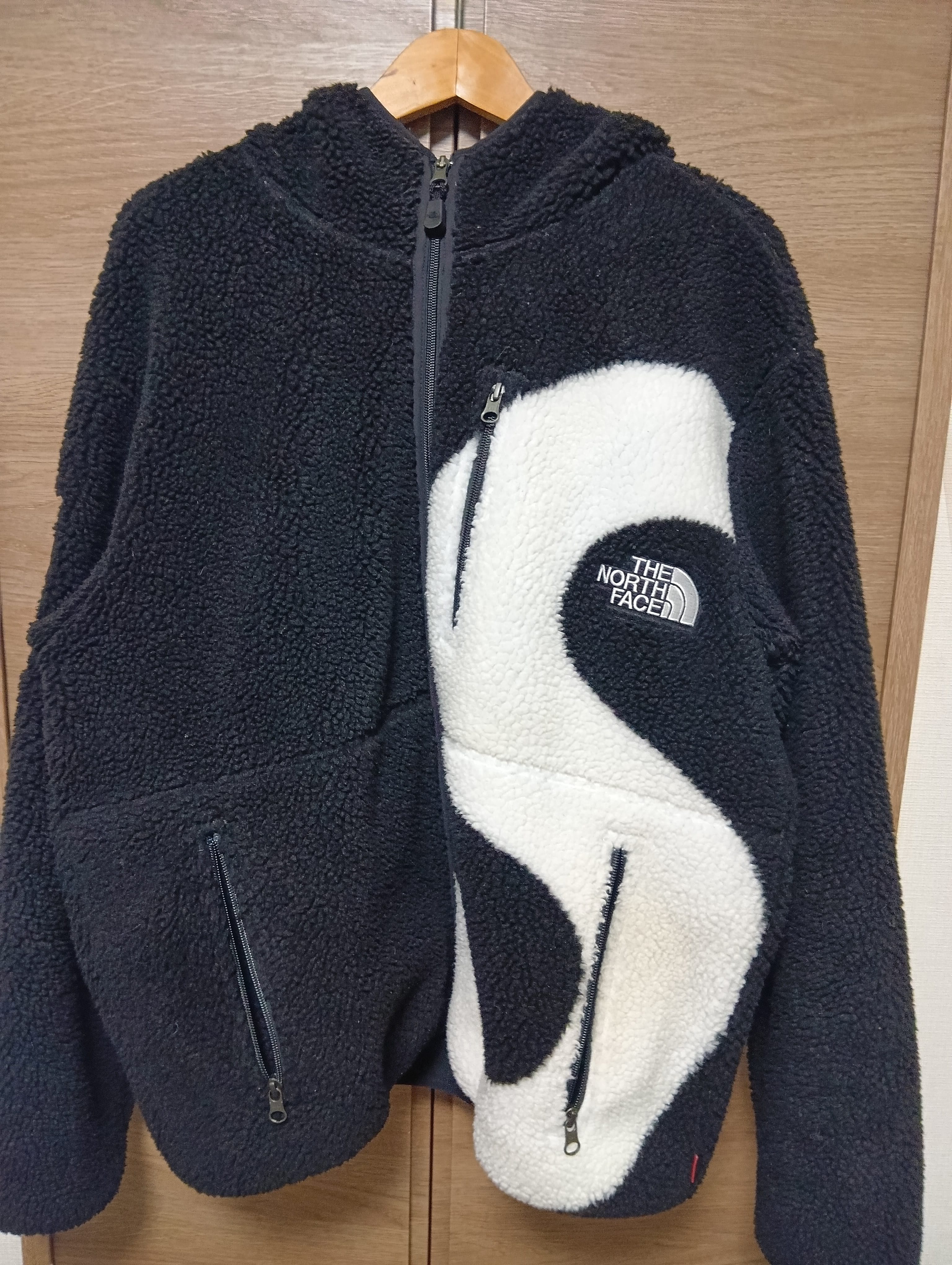 Supreme x The North Face S Logo Hooded Fleece Jacket "Black"