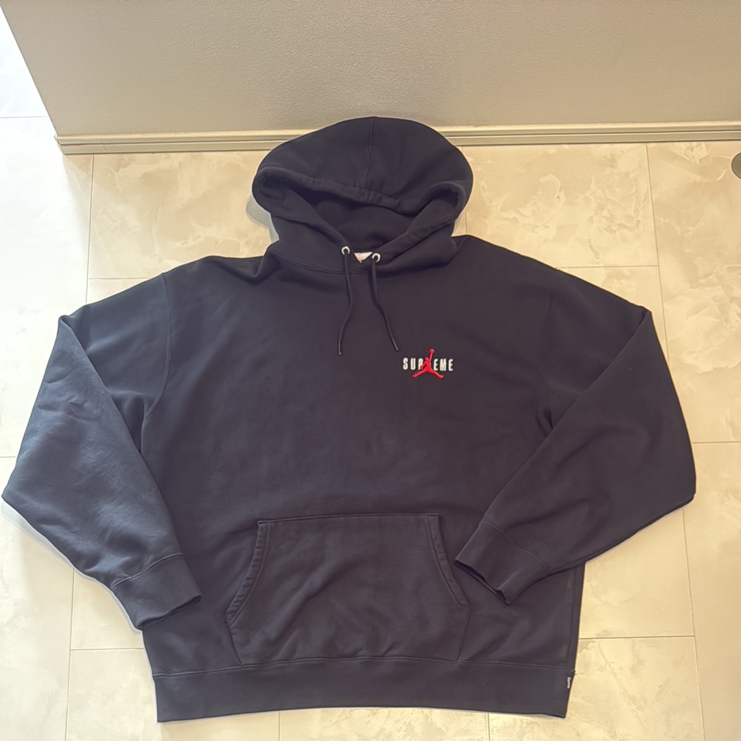 Supreme x Jordan Hooded Sweatshirt "Black"