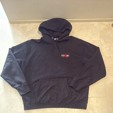 Supreme x Jordan Hooded Sweatshirt "Black"