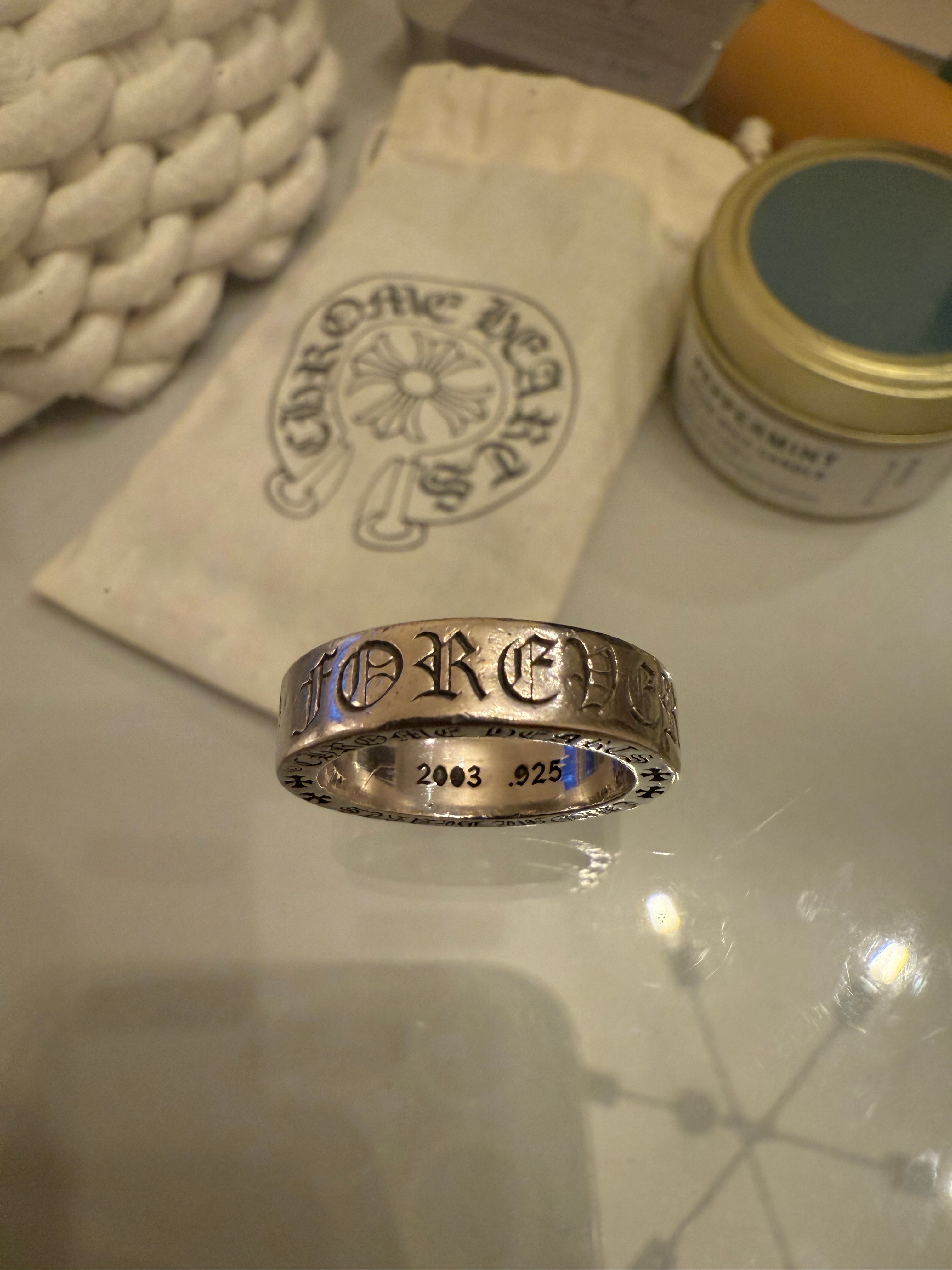 Chrome Hearts Spacer Ring 6mm CH Forever "Silver"