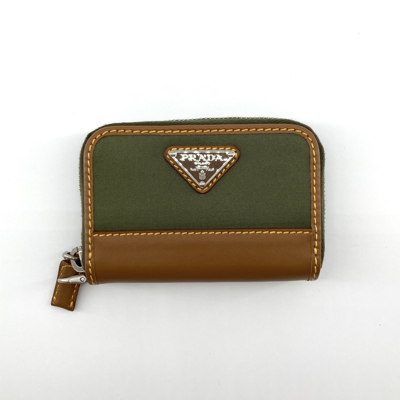 PRADA(プラダ) E-NYLON サフィアーノレザー  2MR039 コインケース ブラック