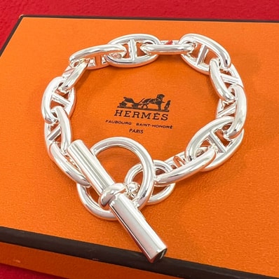 HERMES エルメス シェーヌダンクル GM 12コマ ブレスレット シルバー925 ブレスレット シルバー
51660