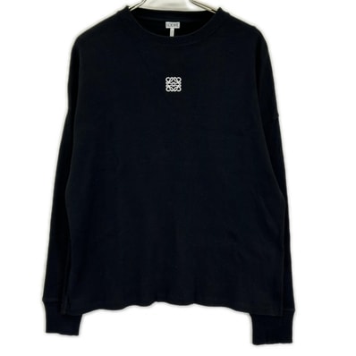 ロエベ H526Y22XAY ブラック オーバーサイズフィット ロングスリーブ Tシャツ M