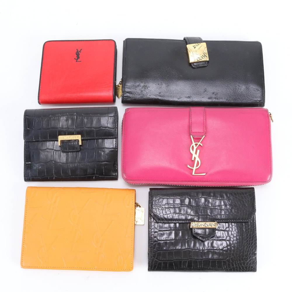 イヴ サンローラン ■まとめ 6点 セット■YSL長財布 レザー