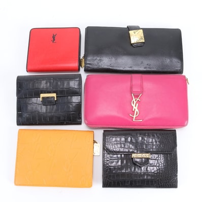 イヴ サンローラン ■まとめ 6点 セット■YSL長財布 レザー