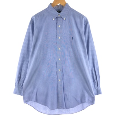 古着 ラルフローレン Ralph Lauren YARMOUTH 長袖 ボタンダウンチェックシャツ メンズXL相当/eaa539270