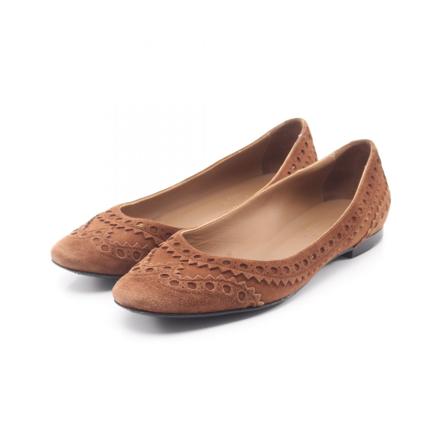 エルメス HERMES パンプス 靴 スウェード レディース ブラウン系 【中古】