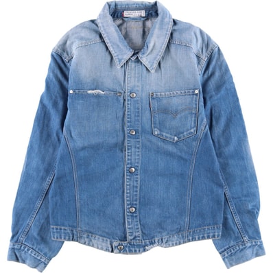 古着 00年代 リーバイス Levi's ENGINEERED エンジニアード 70100-0860 ユーロモデル 立体裁断 デニムジャケット メンズXL相当/eaa588758