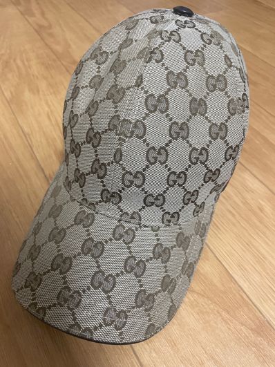 GUCCI Original GG Canvas Baseball Hat With Web "Beige/Ebony"