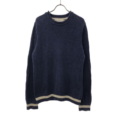 H&M エイチアンドエム 長袖 コットン ニット S ネイビー セーター レーベルオブグレイデットグッズ