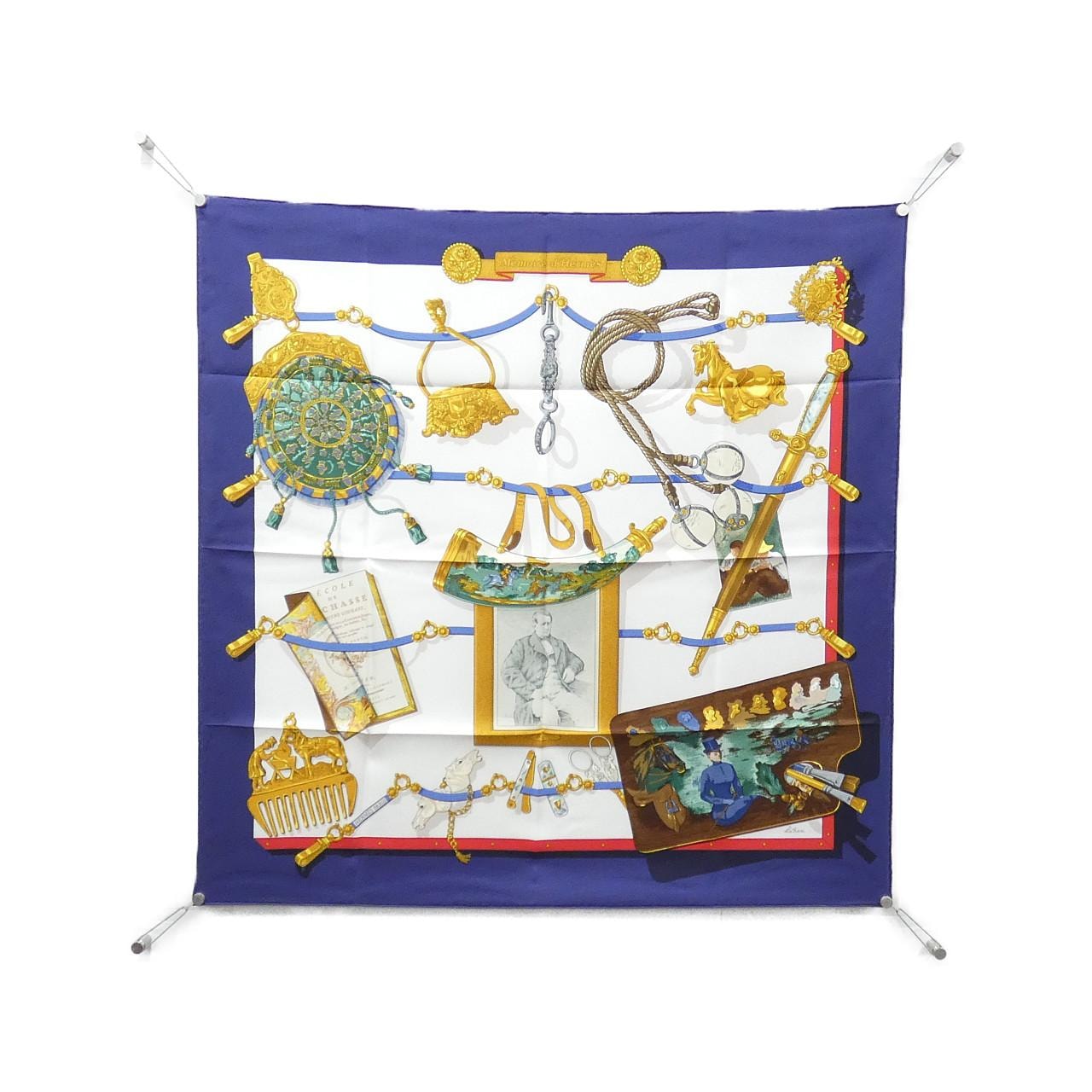 エルメス MEMOIRE D'HERMES カレ スカーフ