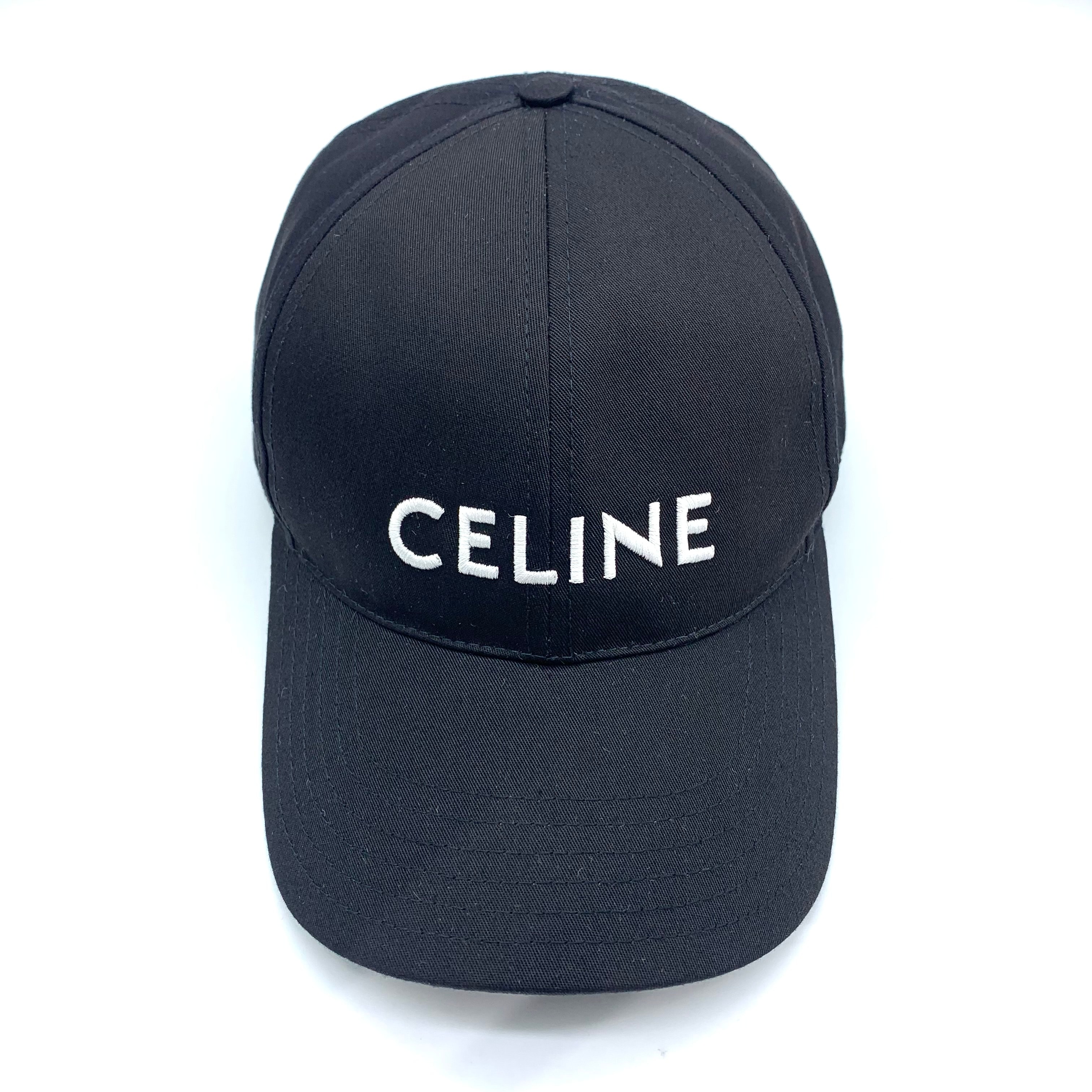 CELINE Baseball Cap In Cotton “Black”