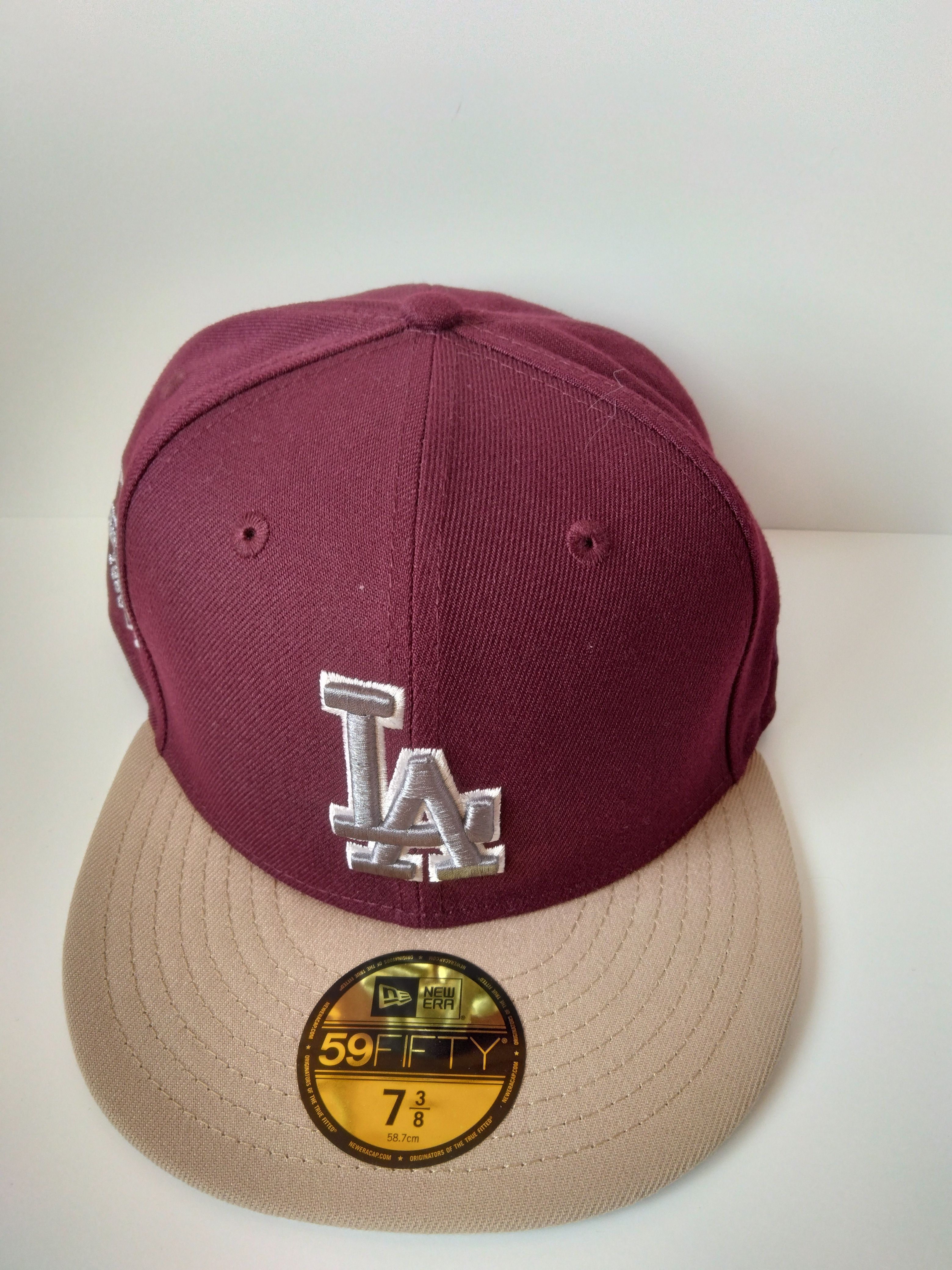 59fifty Los Angeles Dodgers,Maroon/Camel
