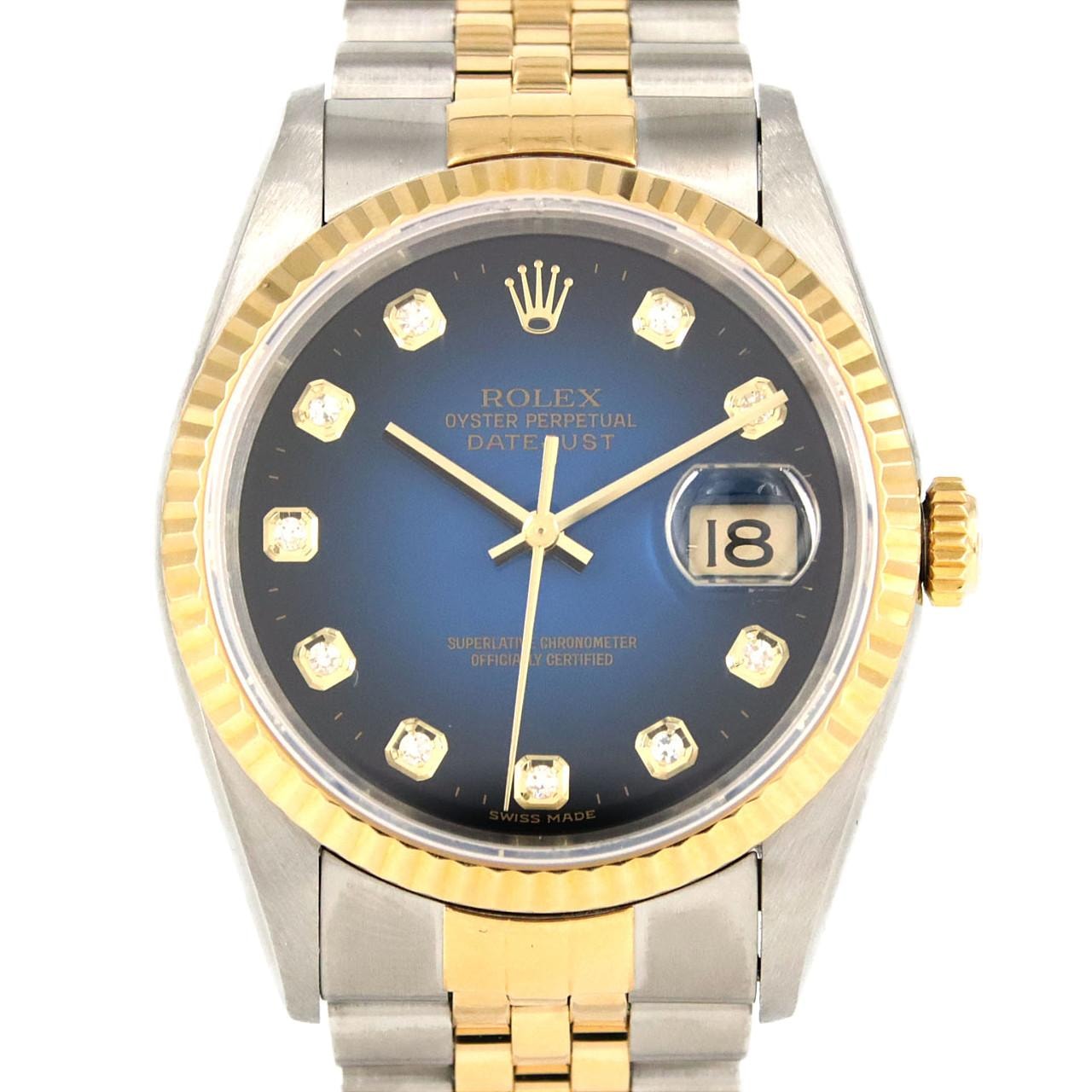 ロレックス デイトジャスト 16233G SSxYG 自動巻 T番