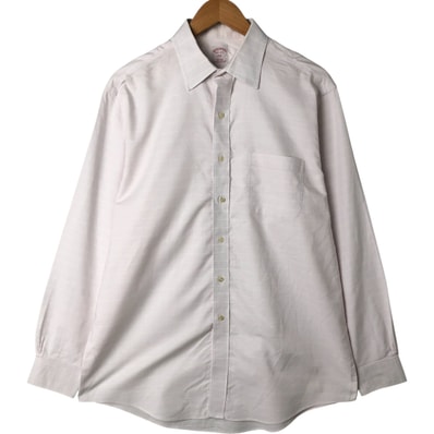 古着 ブルックスブラザーズ Brooks Brothers 346 ワイドカラー 長袖 チェックシャツ メンズL相当/eaa544737