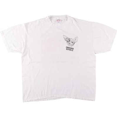古着 90年代 ヘインズ Hanes STEDMAN 犬柄 パロディ プリントTシャツ メンズXL相当 ヴィンテージ/eaa605054