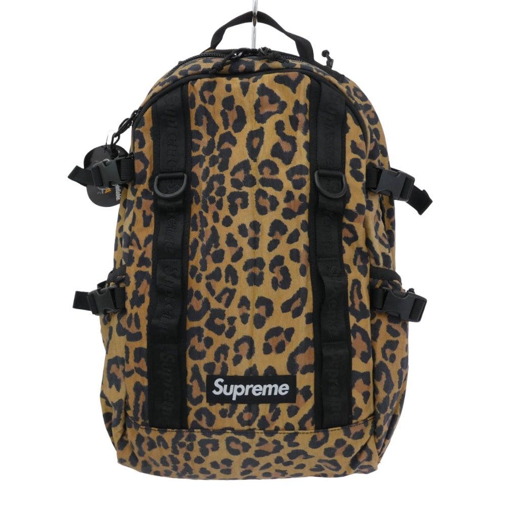 Supreme シュプリーム バックパック 20AW Backpack Leopard 21L バックパック リュック バッグ ブラウン系【極上美品】【中古】