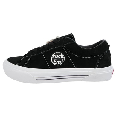 Supreme シュプリーム VANS バンズ 24SS VN000MQ8CJK x VANS SKATE SID S Fuck Em バンズ スケート シド ローカット スエード スニーカー ブラック系 26.0cm【極上美品】【中古】