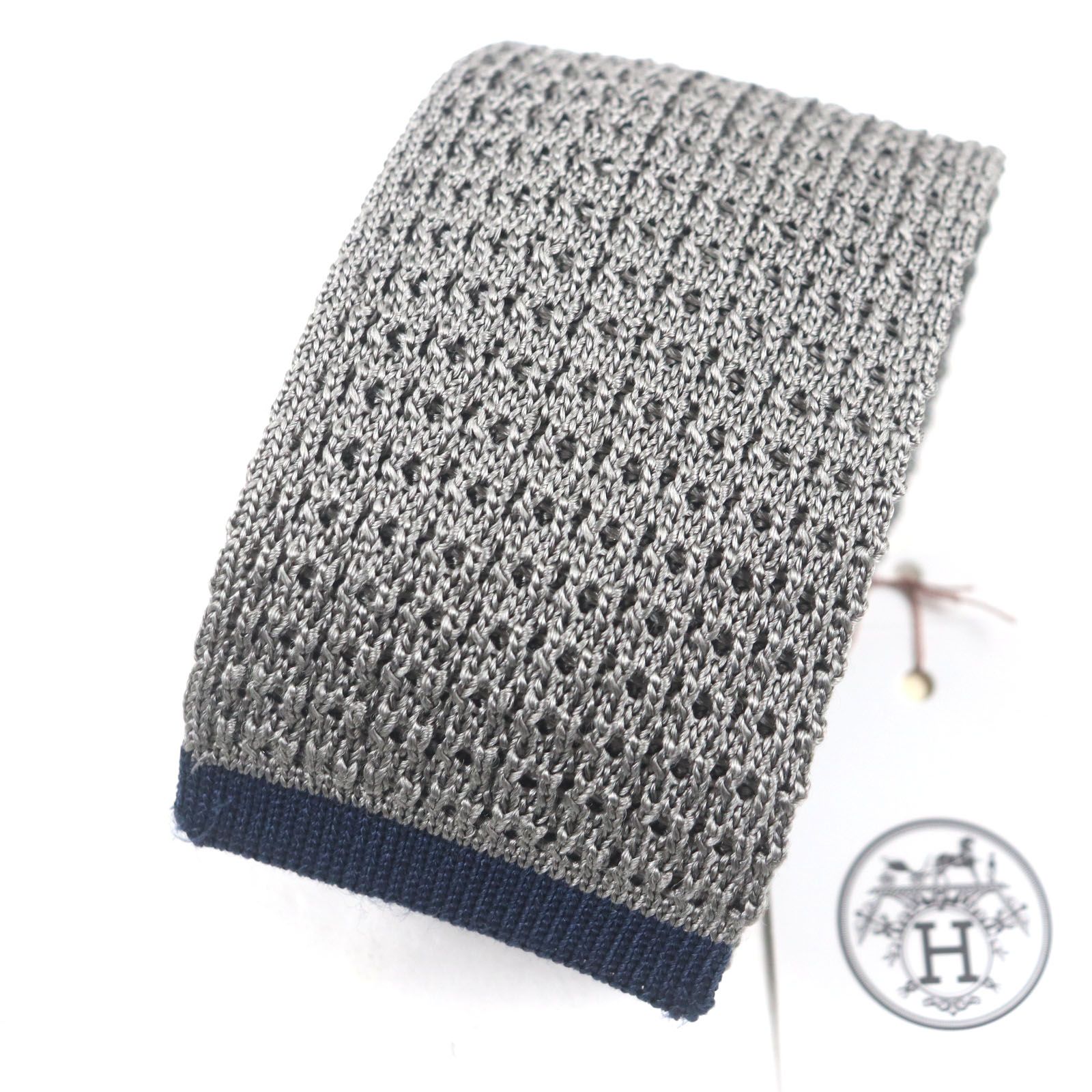 エルメス ネクタイ CRAVATE TRICOT DE SOIE メンズ