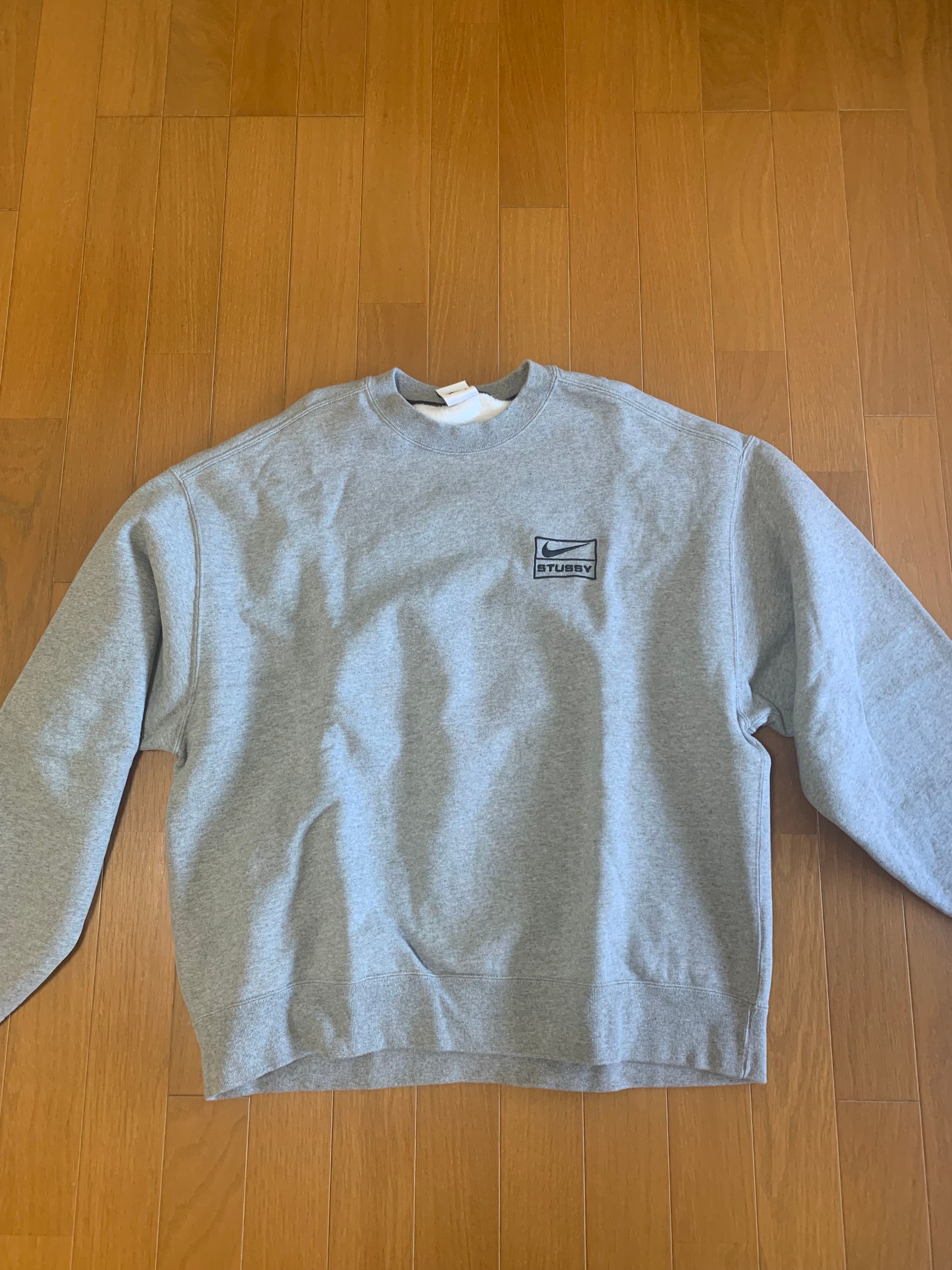Stussy x Nike Fleece Crew (US Size) "Grey" DO9337-063