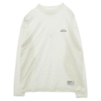 NEIGHBORHOOD ネイバーフッド 25AW 252FPNH-CSM10 Classic Mocneck LS クラシック モックネック ロゴプリント 長袖 カットソー ホワイト系 L【中古】