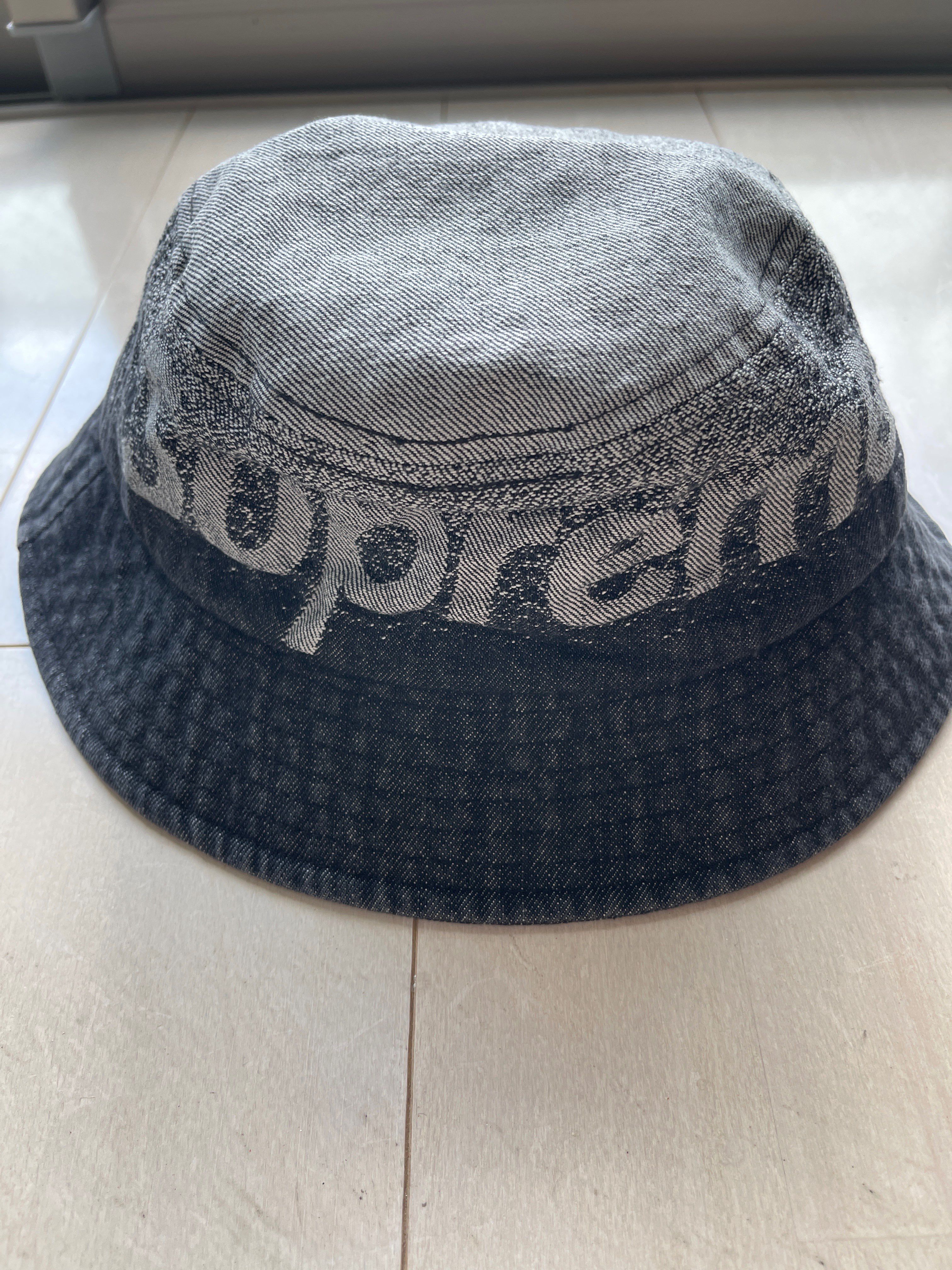 Supreme Fade Jacquard Denim Crusher "Black"