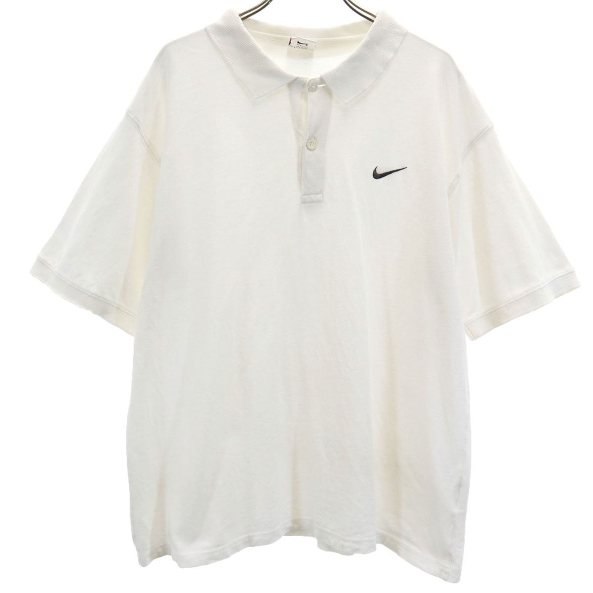 NIKE ナイキ 半袖 ポロシャツ L オフホワイト