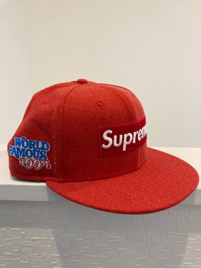 Supreme World Famous Box Logo New Era® "Red"