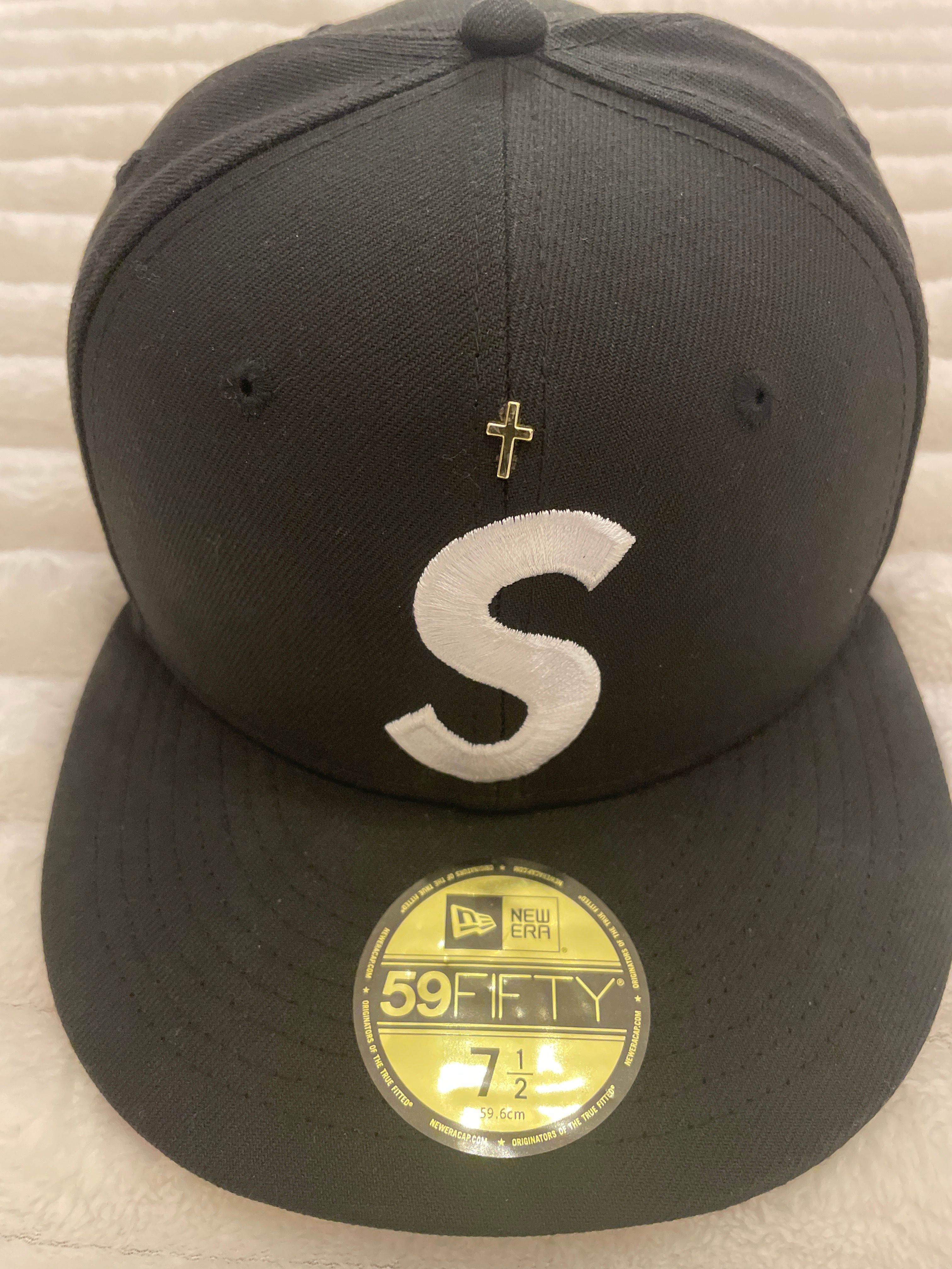 Supreme Gold Cross S Logo New Era "Black"