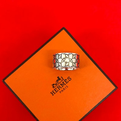 HERMES エルメス シェーヌダンクル アトラージュ シルバー925 リング・指輪 9号 シルバー
70548