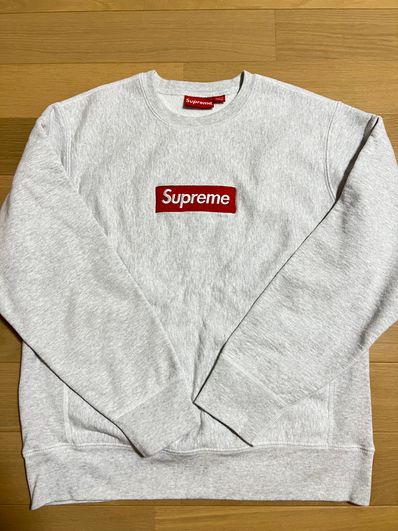 Supreme Box Logo Crewneck Sweatshirt "Ash Grey" (18FW)