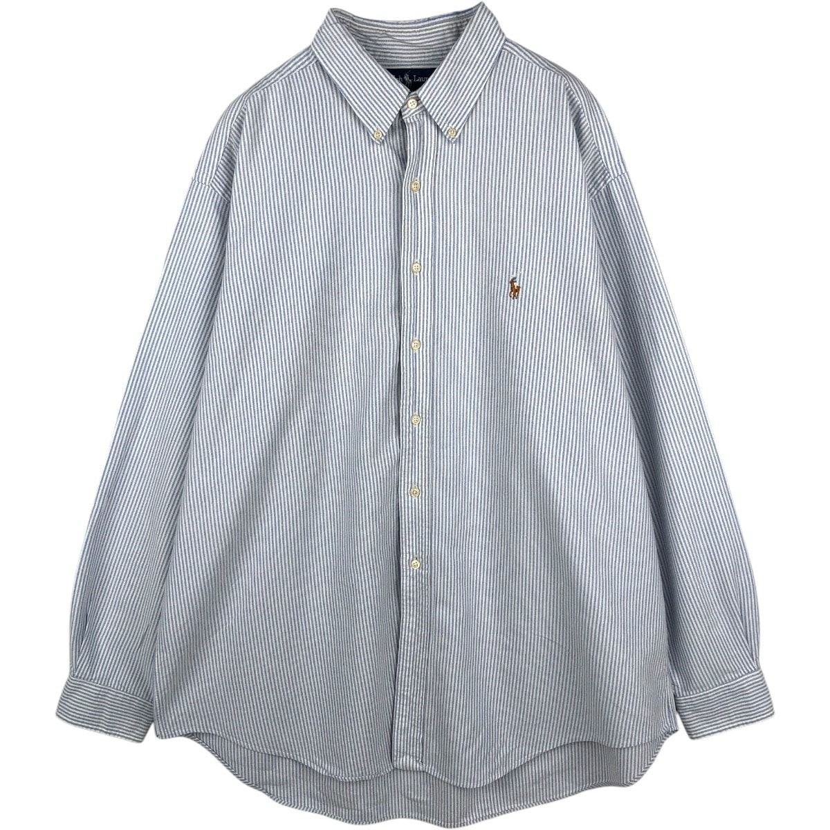 古着 ラルフローレン Ralph Lauren YARMOUTH 長袖 ボタンダウンストライプシャツ メンズXL相当/eaa677945