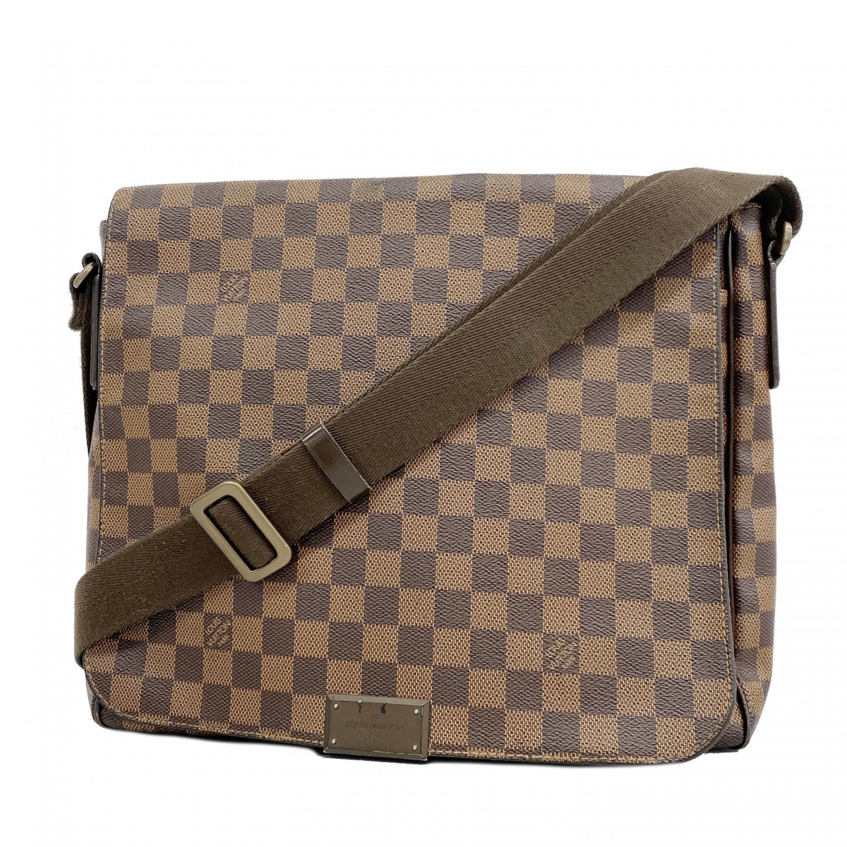 ★最終価格【6fb3218】ルイヴィトン ショルダーバッグ ダミエ ブルックリンMM N51211 エベヌ【中古】メンズ