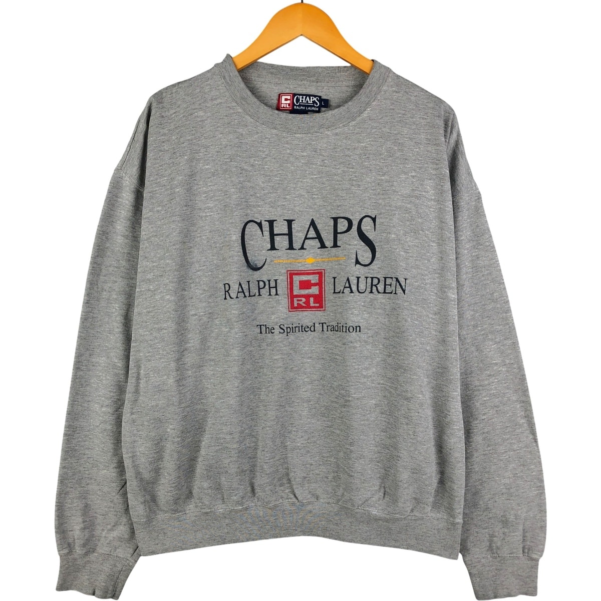 古着 ラルフローレン Ralph Lauren CHAPS チャップス ロゴスウェットシャツ トレーナー メンズL相当/eaa594184