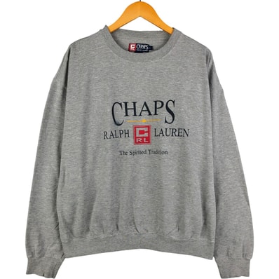 古着 ラルフローレン Ralph Lauren CHAPS チャップス ロゴスウェットシャツ トレーナー メンズL相当/eaa594184