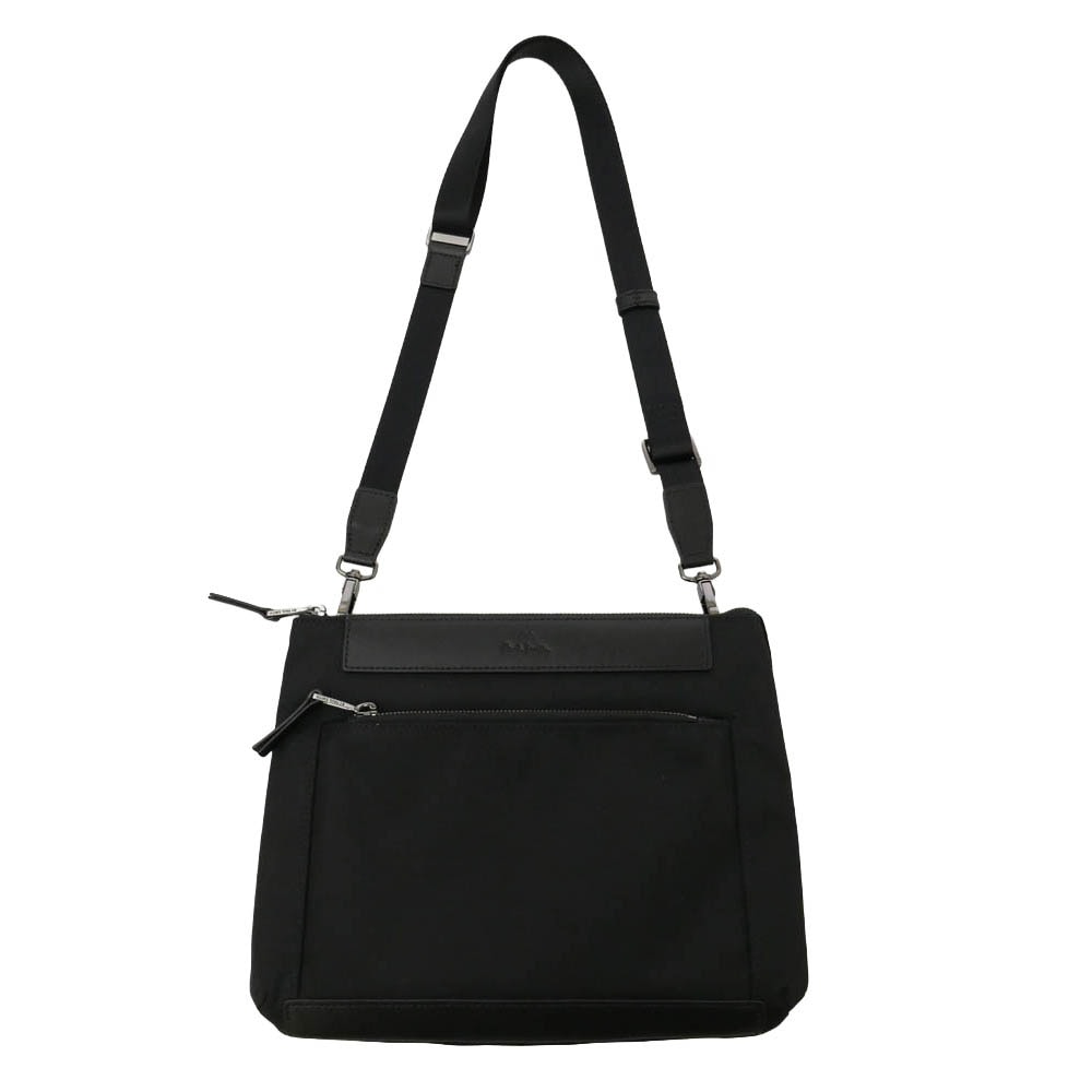 Paul Smith ポール・スミス レザー切替 2WAY ショルダー バッグ クラッチ バッグ ブラック系【中古】