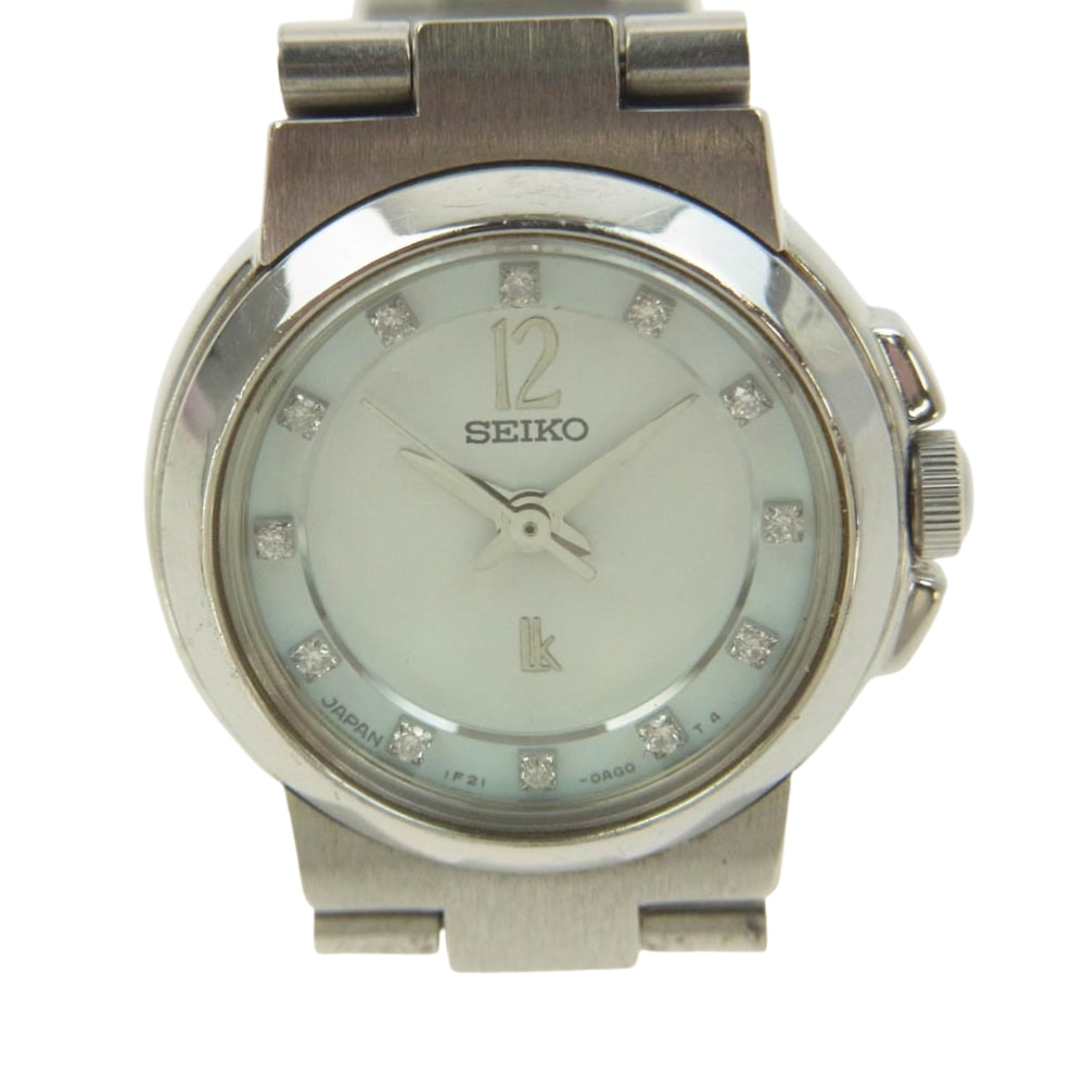 SEIKO セイコー 時計 1F21-0AD0 LUKIA ルキア アナログ 腕時計 ウォッチ シルバー系【中古】