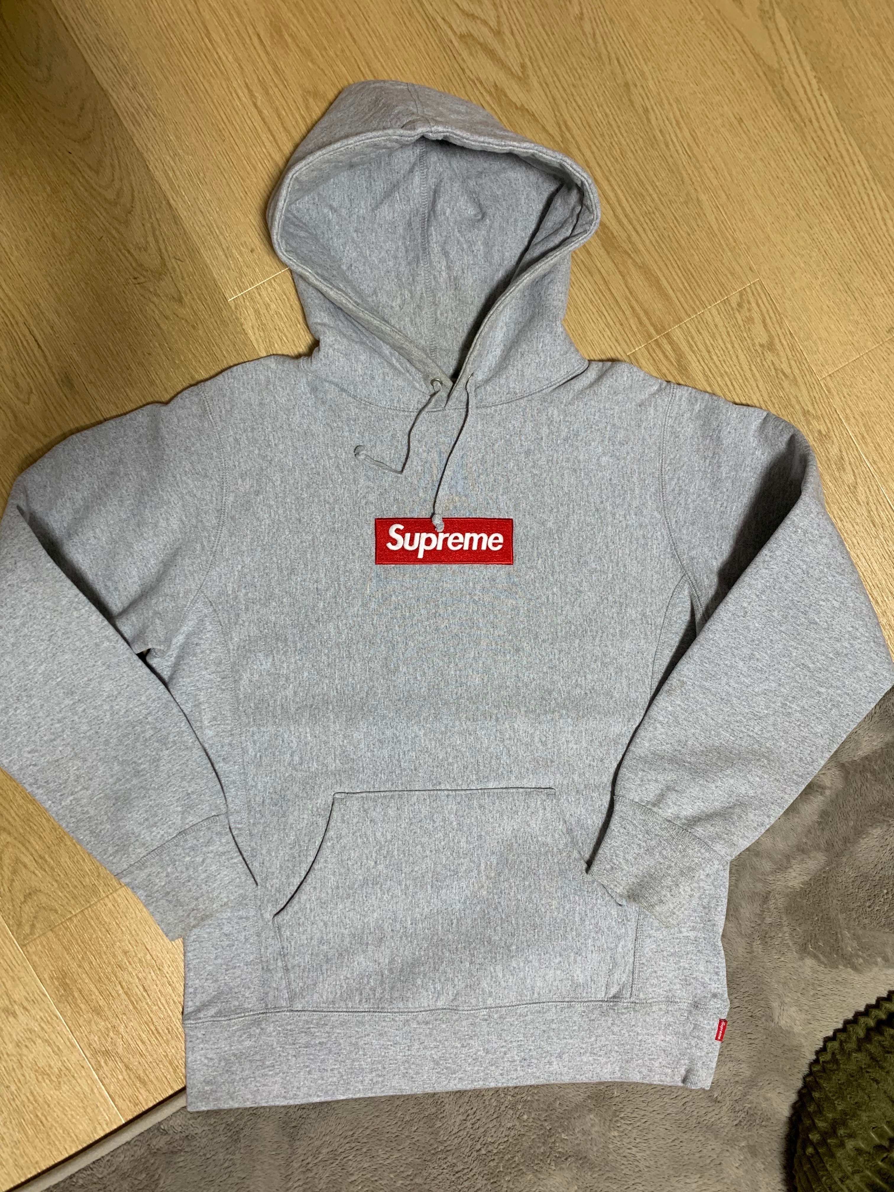Supreme Box Logo Hooded Sweatshirt "Heather Grey" (16FW)
