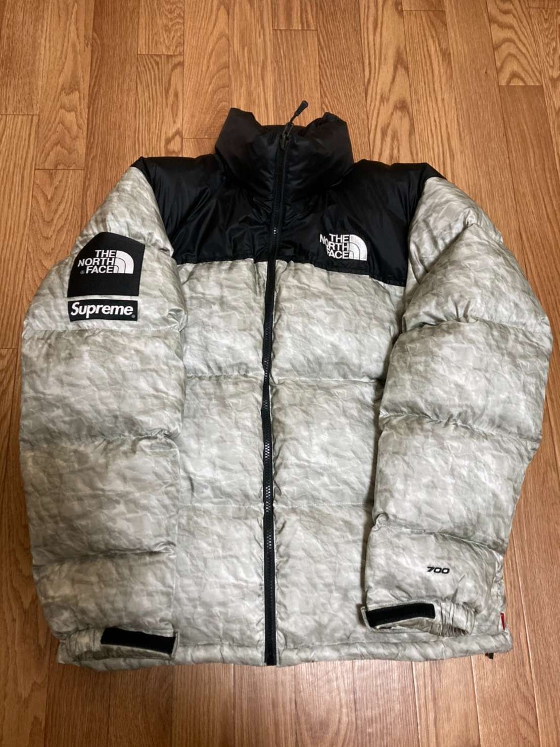 Supreme x The North Face Nuptse Jacket "White Paper Print"