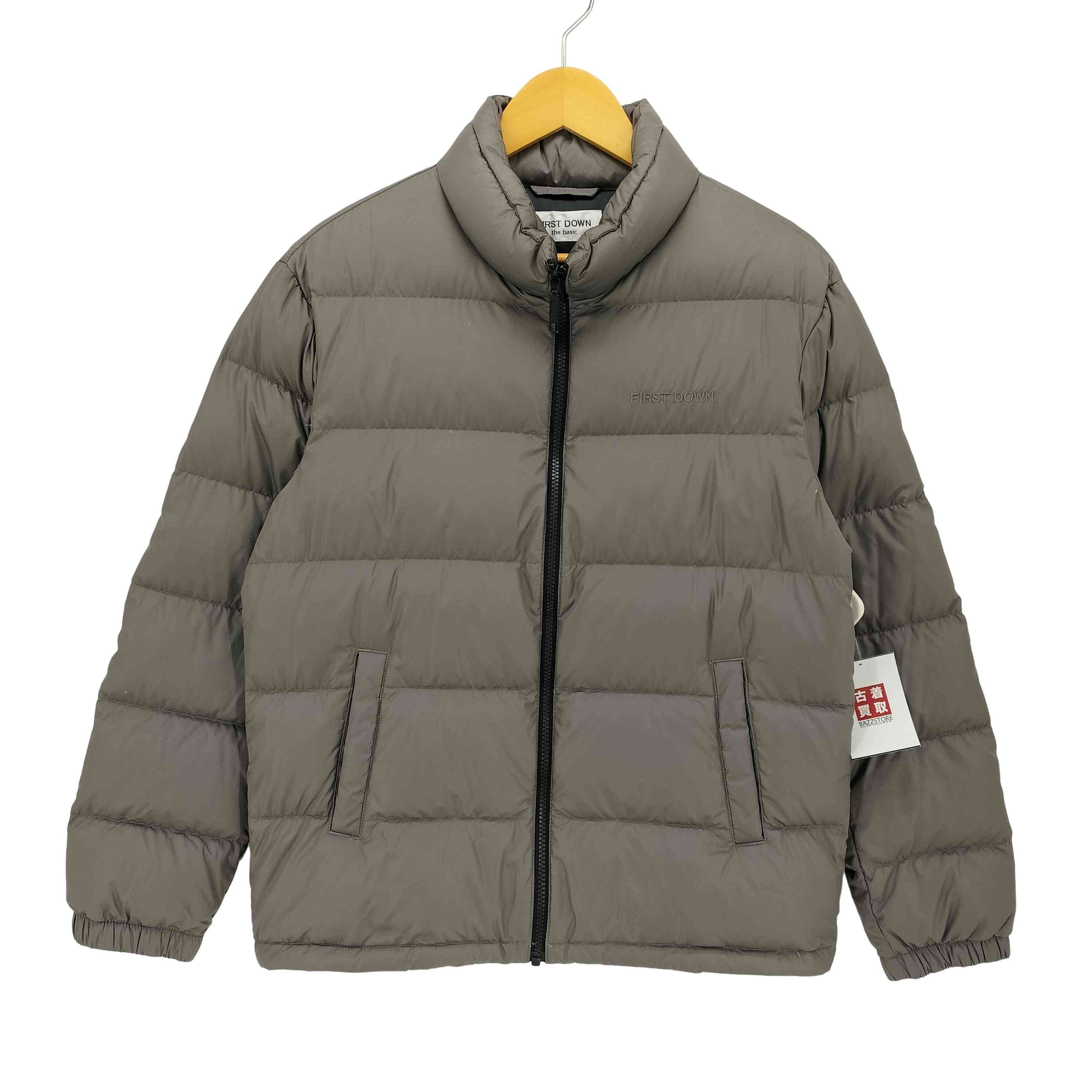 ロゴ刺繍 スタンドネック ダウンジャケット【1140700579983】