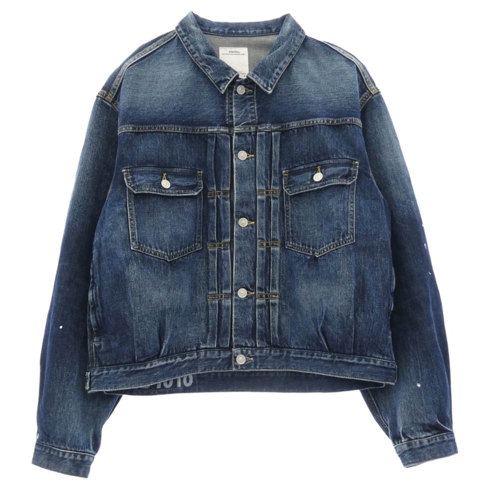 VISVIM ビズビム デニムジャケット 0125205006002 SS 101X JKT DMGD-1010 13oz デニム ジャケット インディゴブルー系 4【極上美品】【中古】