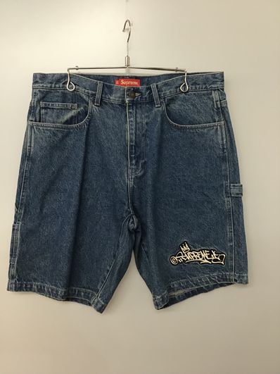 Supreme Handstyle Denim Painter Short "Blue"